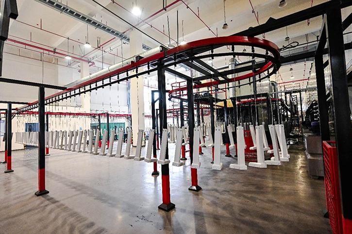 Centro di verniciatura a polvere